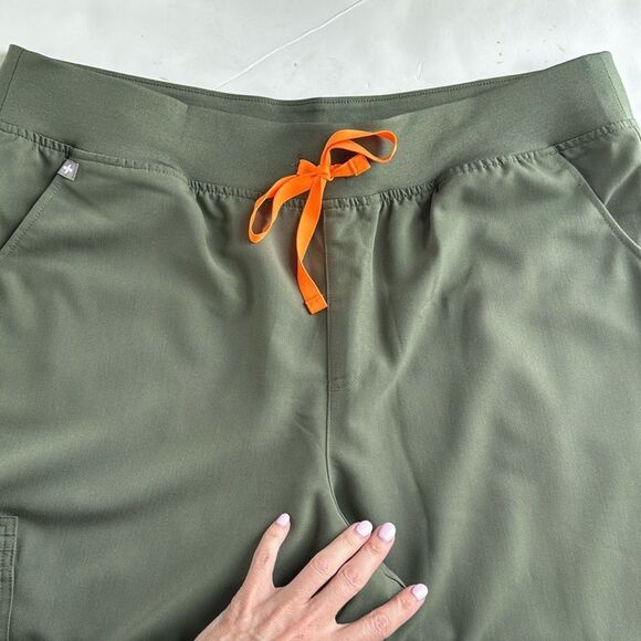 Figs Womens Zamora Jogger Scrub Pants‎ Olive Green Size XXL/P Nursing Medical - Picture 5 of 16